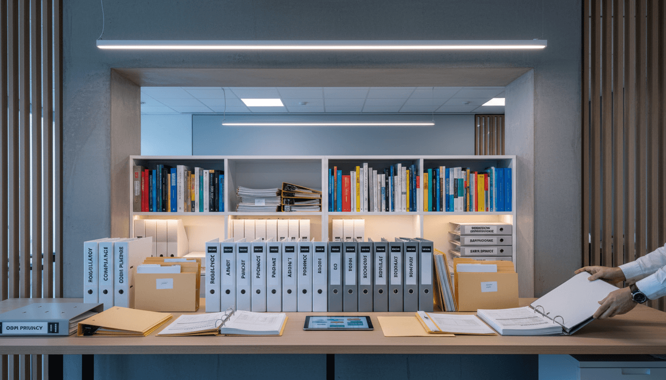 Organized compliance documentation and guidance materials