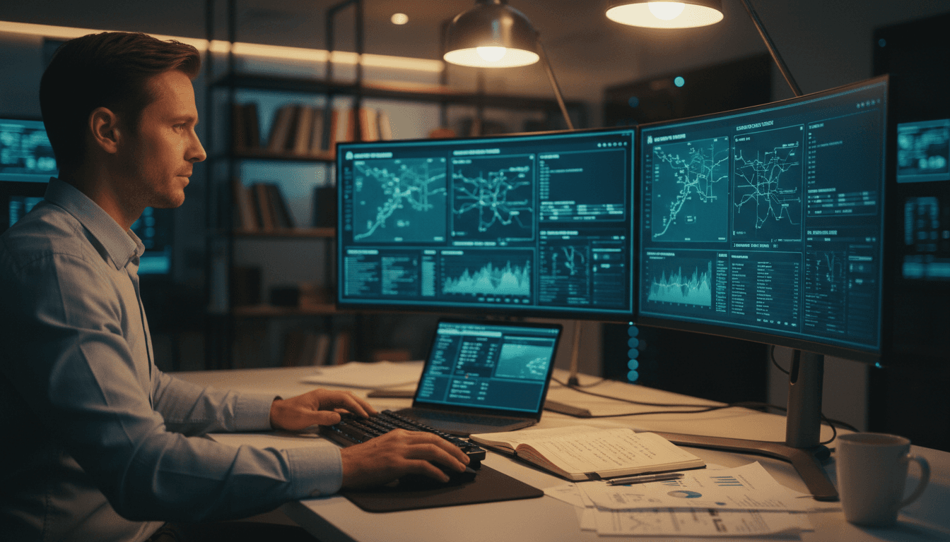 Security consultant monitoring ongoing security updates